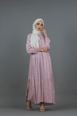 Hayra Rayon Dress - Dusty Pink