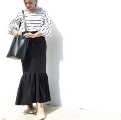Flamboyant Skirt - Plain Black