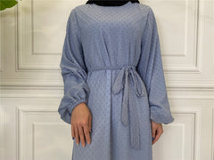 Nufa Dress - Dusty Blue