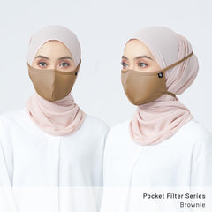 [MASK] Innersejuk Mask Tie Back/Earloop - Pocket Filter